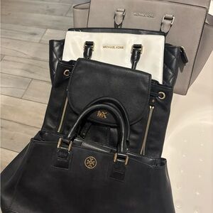 Michael Kors Black and Gray Tote Collection